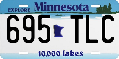 MN license plate 695TLC