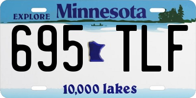MN license plate 695TLF