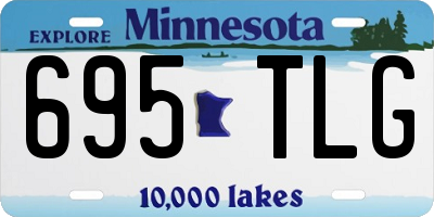 MN license plate 695TLG