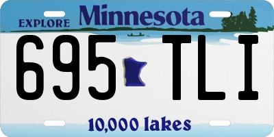 MN license plate 695TLI