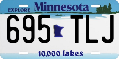 MN license plate 695TLJ