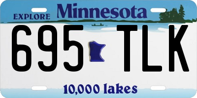 MN license plate 695TLK
