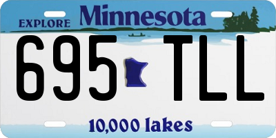 MN license plate 695TLL