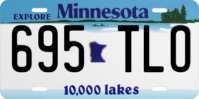 MN license plate 695TLO