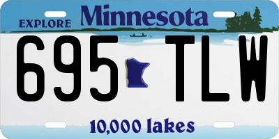 MN license plate 695TLW