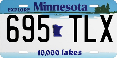 MN license plate 695TLX