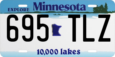 MN license plate 695TLZ