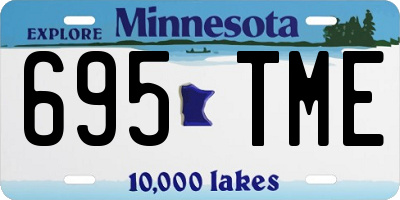 MN license plate 695TME