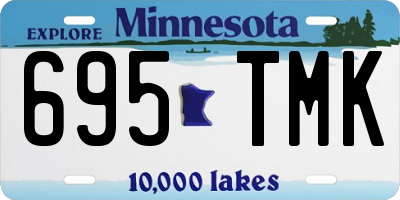 MN license plate 695TMK