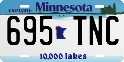 MN license plate 695TNC