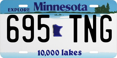 MN license plate 695TNG