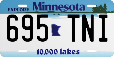 MN license plate 695TNI