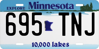 MN license plate 695TNJ