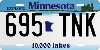 MN license plate 695TNK