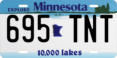 MN license plate 695TNT