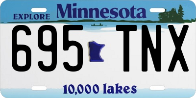 MN license plate 695TNX