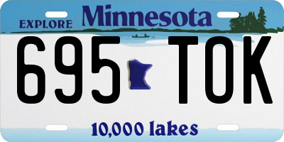 MN license plate 695TOK