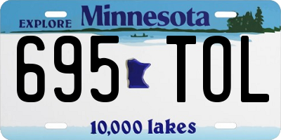 MN license plate 695TOL