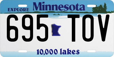 MN license plate 695TOV