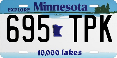MN license plate 695TPK