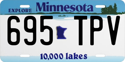 MN license plate 695TPV