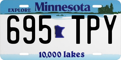 MN license plate 695TPY