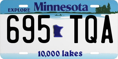 MN license plate 695TQA