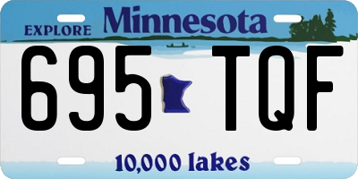 MN license plate 695TQF