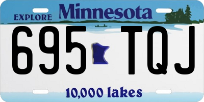 MN license plate 695TQJ
