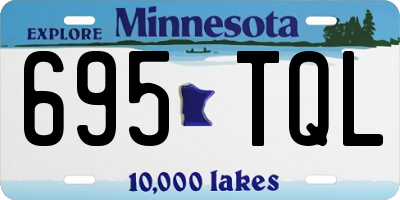 MN license plate 695TQL