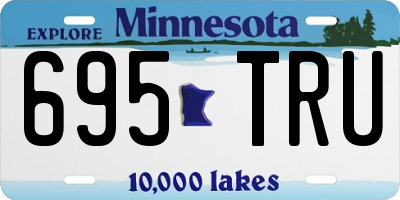 MN license plate 695TRU