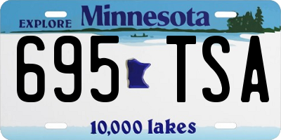 MN license plate 695TSA
