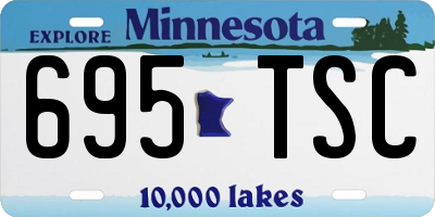 MN license plate 695TSC