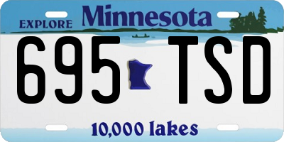 MN license plate 695TSD