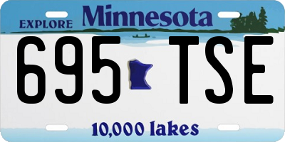 MN license plate 695TSE