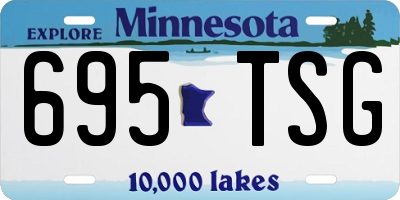 MN license plate 695TSG