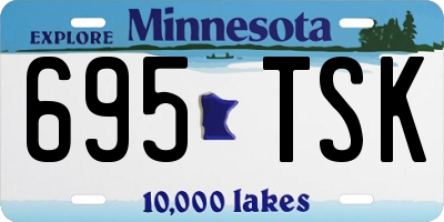 MN license plate 695TSK