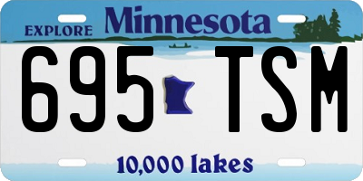 MN license plate 695TSM