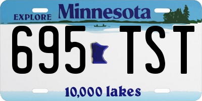MN license plate 695TST