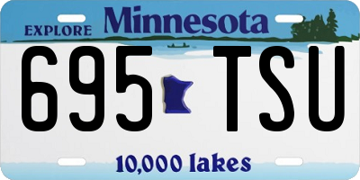 MN license plate 695TSU
