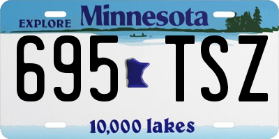 MN license plate 695TSZ