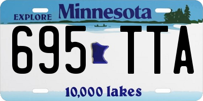 MN license plate 695TTA