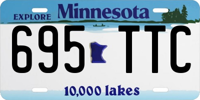 MN license plate 695TTC