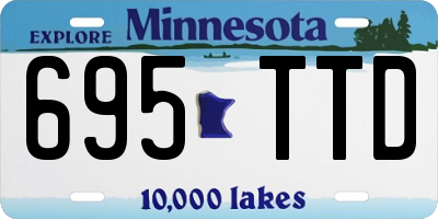 MN license plate 695TTD