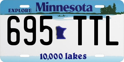 MN license plate 695TTL