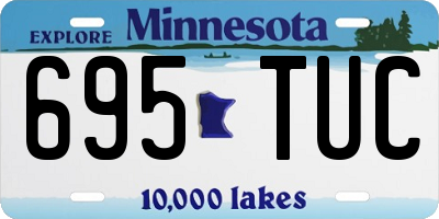 MN license plate 695TUC