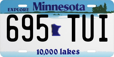 MN license plate 695TUI