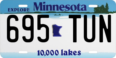 MN license plate 695TUN