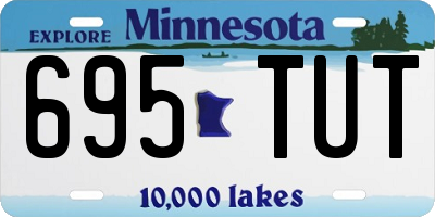 MN license plate 695TUT