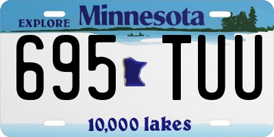 MN license plate 695TUU